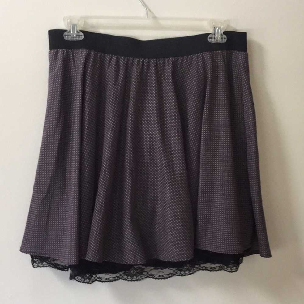 Mini polka dot skirt